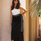 POLKA DOTS MY WRAP SKIRT IN BLACK