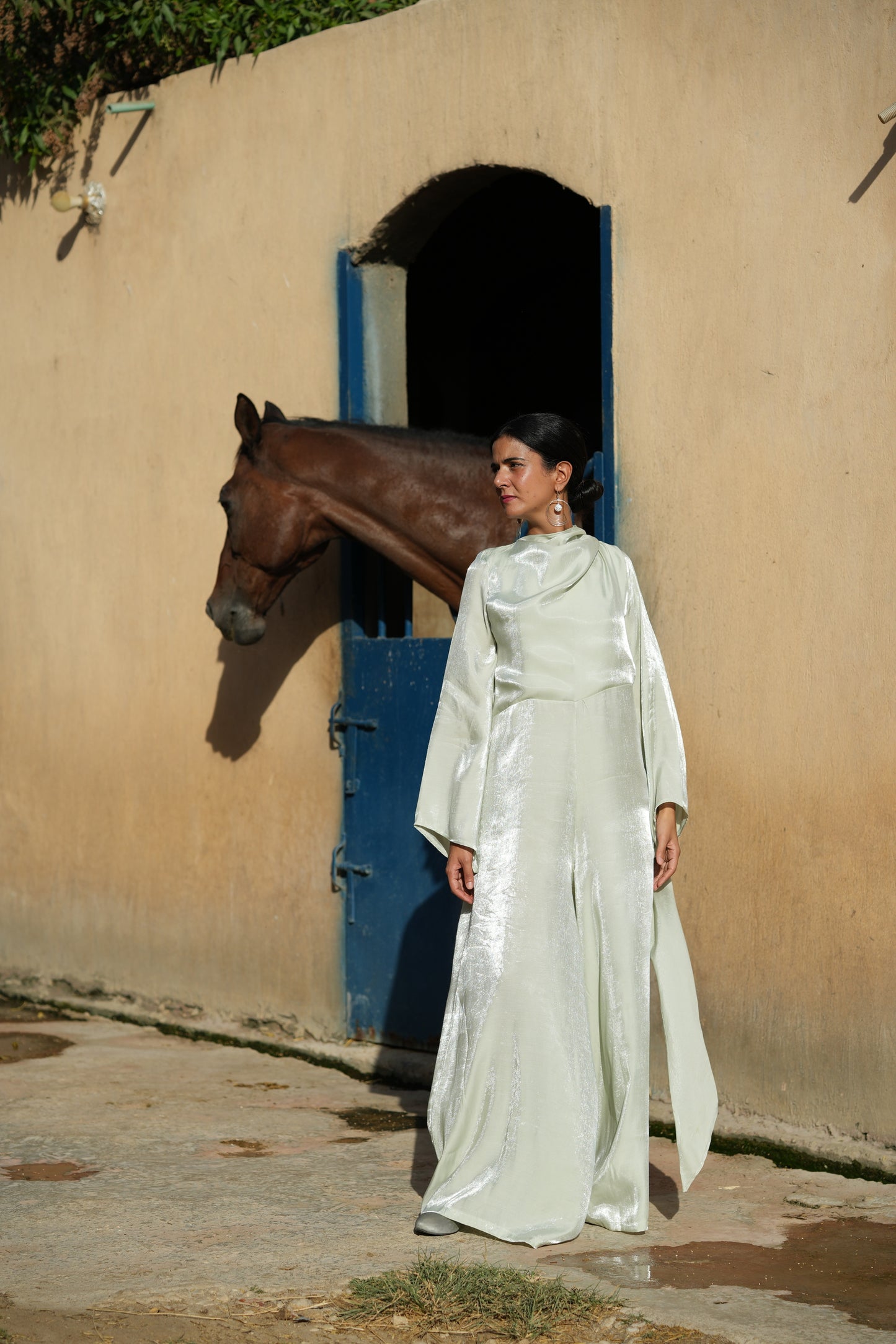 Flow in grace Jumpsuit - Shimmery Mint