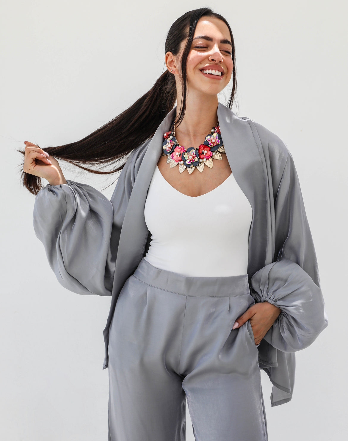 The shimmer silver set