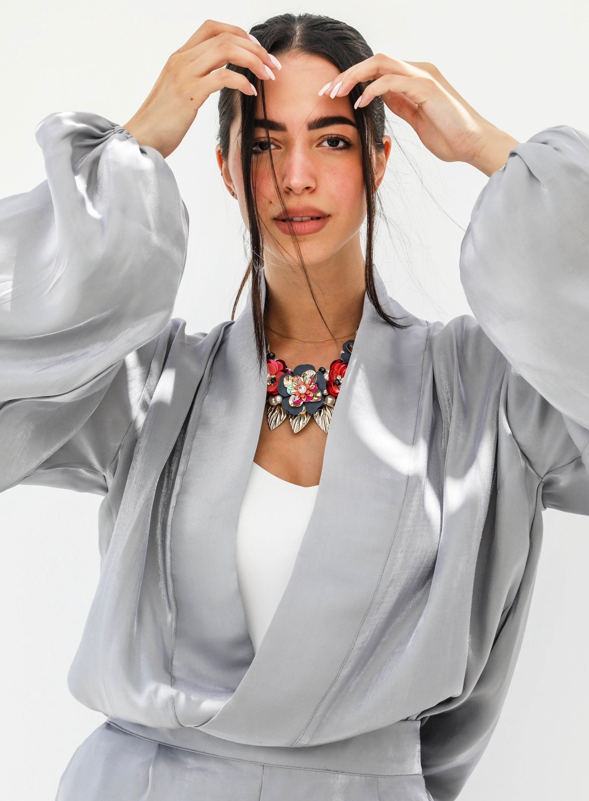 The shimmer silver set