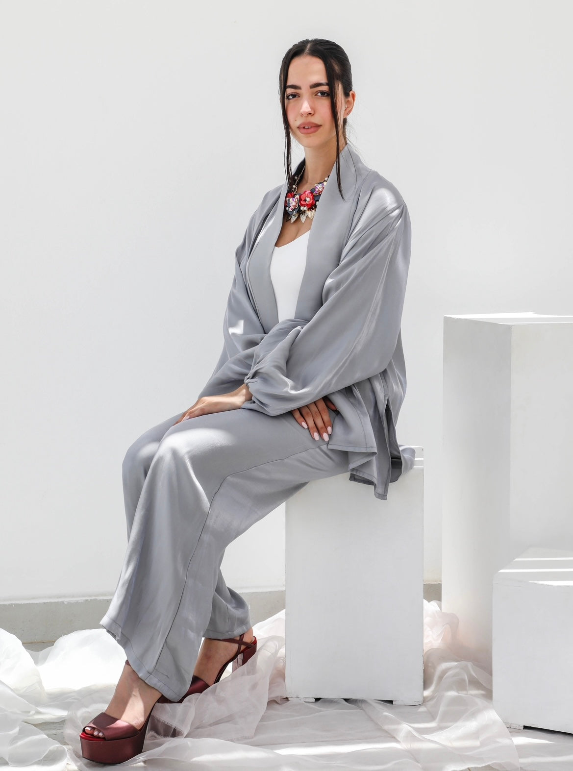 The shimmer silver set