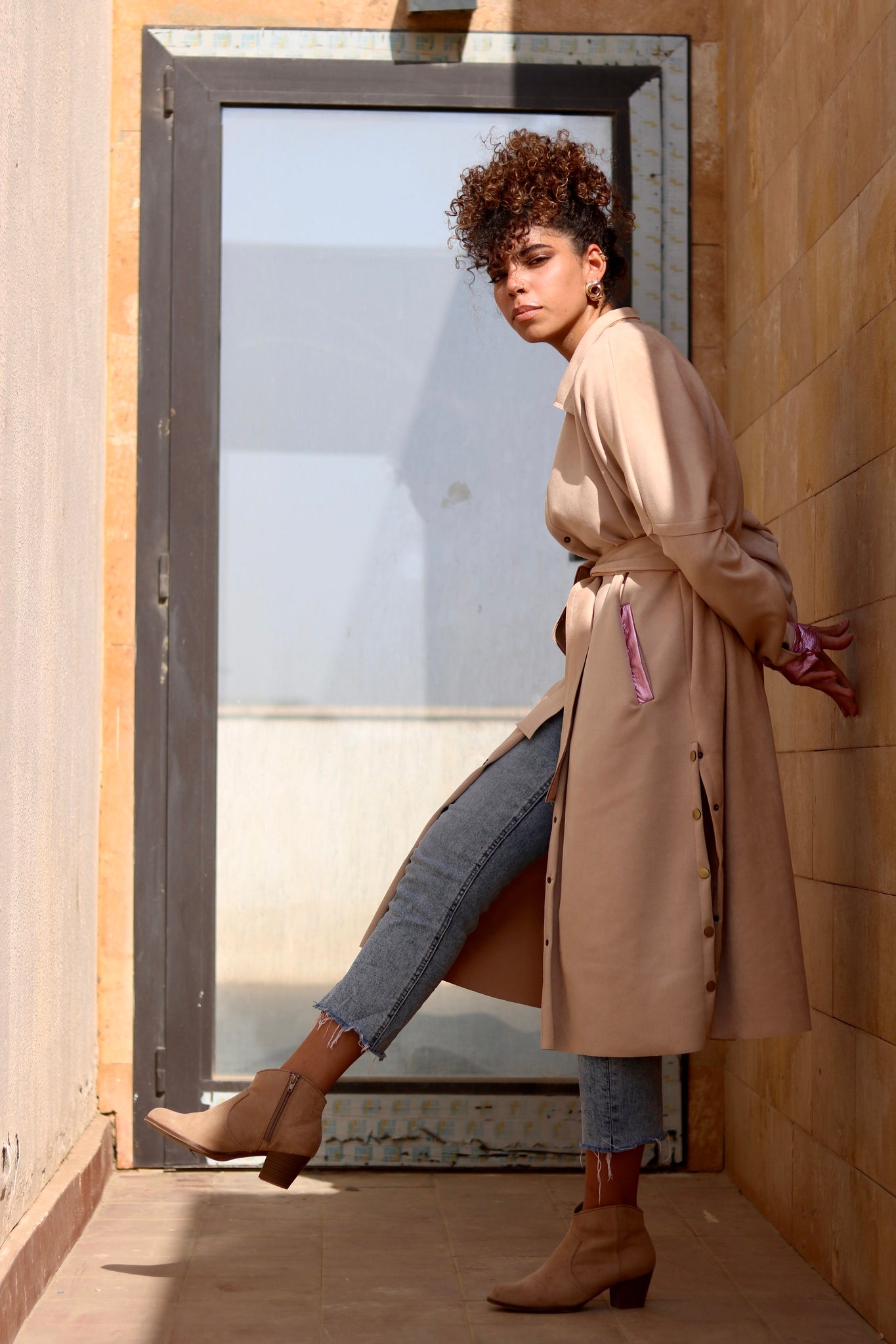 Suede Me Dress/Cardigan