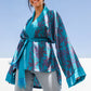 Patterned Turquoise Kimono