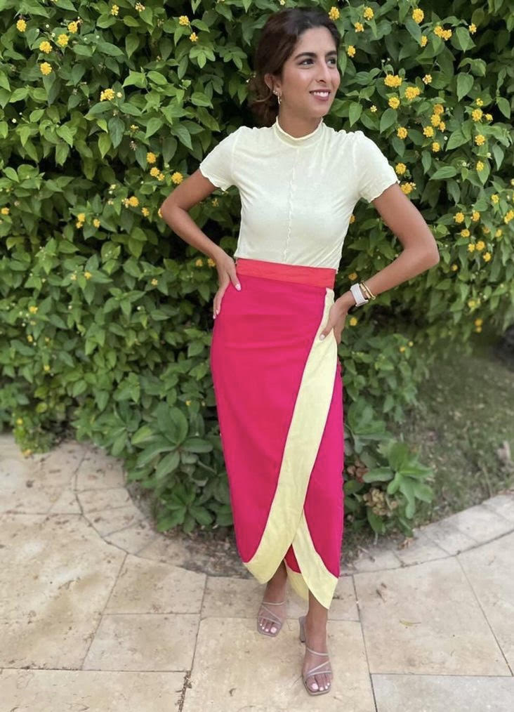 Wrap Fuchsia Skirt